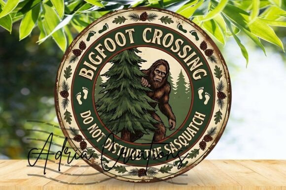 Bigfoot Welcome PNG: Crafts & Graphics for Handmade Brands