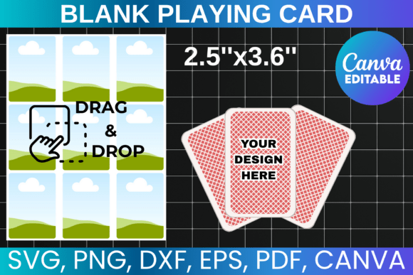 Blank Playing Card Canva Template: Graphics for Real Local Branding