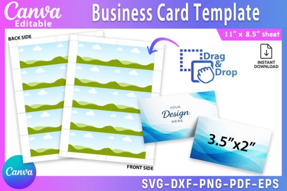 Business Card Canva Template: Modern Graphics for Sellers