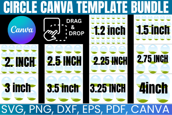 Circle Canva Template Bundle: Graphics for Real Local Branding
