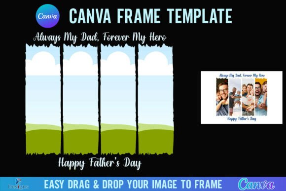 Dad Father’s Day Canva Photo Frame Graphics