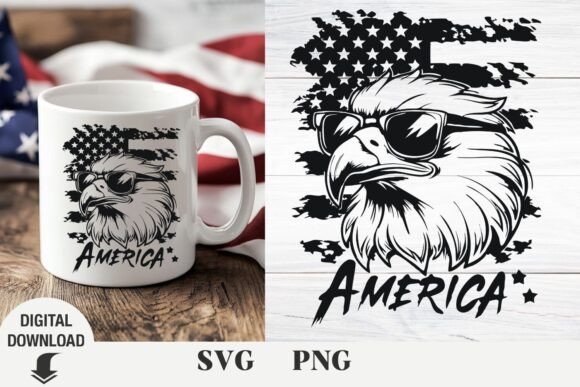 Eagle SVG Graphics for Crafts & Local Branding