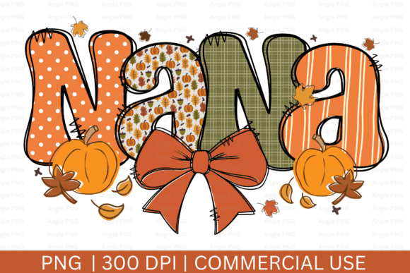 Fall Nana, Coquette Bow, Thanksgiving Graphics