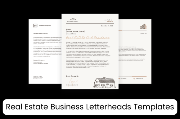 Free Real Estate Letterhead Templates: Graphics & Freebies
