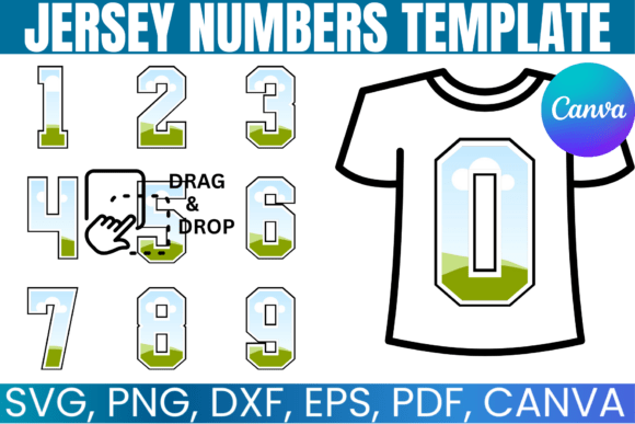 Jersey Numbers Canva Template: Bold Graphics for Real Publishing