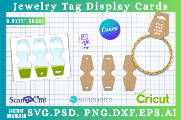 Jewelry Display Tag Card Canva Template: Graphics for Creative Sellers