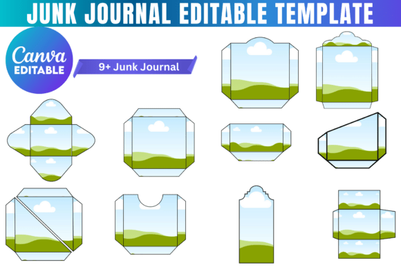 Junk Journal Canva Template: Graphics for Authentic Brand Storytelling