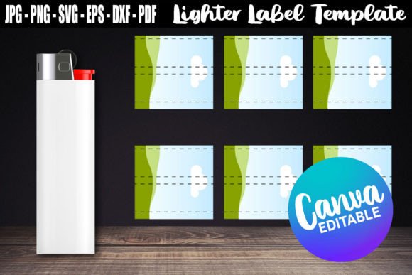 Lighter Label Canva Template Editable