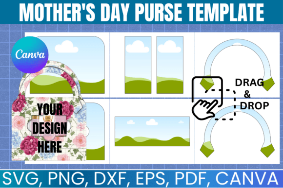 Mother’s Day Purse Canva Template: Graphics for Warm, Luxe Gifting