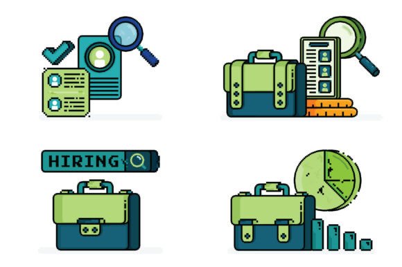 Pixel Hiring Business Illustrations: Graphics & Illustrations for Commercial Use