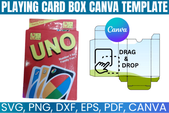 Playing Card Box Editable Canva Template: Graphics for Creative Sellers