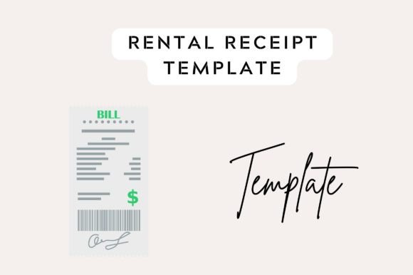 Rental Receipt Template for Business Graphics