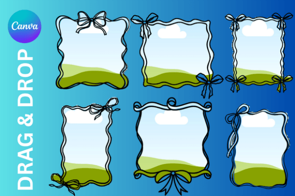 Ribbon Border Canva Frame: Graphics for Real Local Branding