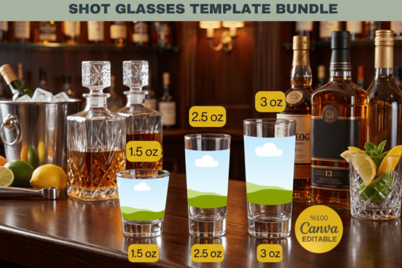 Shot Glass Holder Template Designs 740: Graphics & Graphic Templates