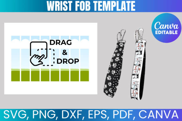 Wrist Fob Canva Template SVG: Graphics for Real Crafting